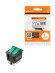 Выключатель двухклавишный KCD3-221N 250В AC/DC 1P 15А (6с) ON-OFF черный корпус, две зеленые клавиши с LED подсветкой TDM