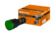 Лампа AD-16DS(LED)матрица d16мм зеленый 110В AC/DC TDM Лампа AD-16DS(LED)матрица d16мм зеленый 110В AC/DC TDM