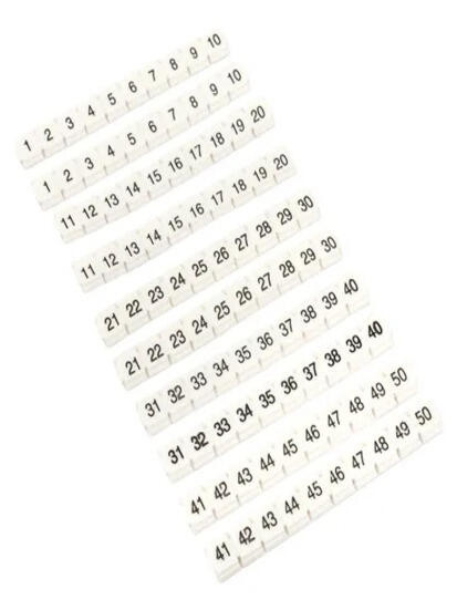Маркеры для JXB-ST 2,5 NLPE с нумерацией 1-50 (100 шт.) EKF Маркеры для JXB-ST 2,5 NLPE с нумерацией 1-50 (100 шт.) EKF
