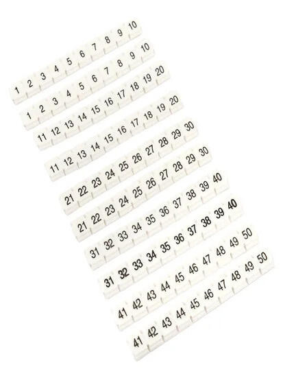 Маркеры для JXB-ST 2,5 NLPE с нумерацией 1-50 (100 шт.) EKF Маркеры для JXB-ST 2,5 NLPE с нумерацией 1-50 (100 шт.) EKF