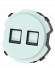 Розетка телефонная RJ11 + компьютерная RJ45 фисташковая, "Байкал" TDM Розетка телефонная RJ11 + компьютерная RJ45 фисташковая, "Байкал" TDM