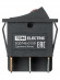 Выключатель двухклавишный KCD3-221N/D 250В AC/DC 1P 15А (6с) ON-OFF черный с красной точечной LED подсветкой TDM