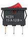 Выключатель клавишный KCD1-101N 12В AC/DC, 1P, 15А, (3с), ON-OFF, черный корпус, красная клавиша с LED подсветкой, Mini TDM Выключатель клавишный KCD1-101N 12В AC/DC, 1P, 15А, (3с), ON-OFF, черный корпус, красная клавиша с LED подсветкой, Mini TDM