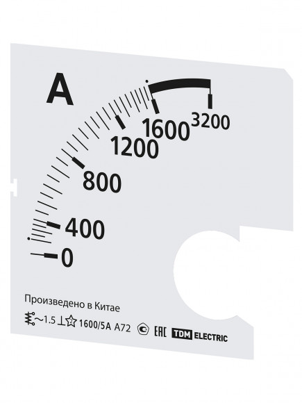 Шкала Ш72 1600/5А-1,5 (для А72 Х/5А) TDM Шкала Ш72 1600/5А-1,5 (для А72 Х/5А) TDM