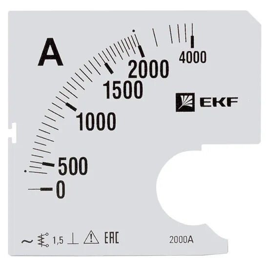 Шкала сменная для A961 2000/5А-1,5 EKF PROxima Шкала сменная для A961 2000/5А-1,5 EKF PROxima