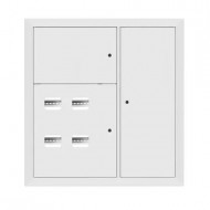 Щит этажный 4 кв. RAL9003 со съемной рамой (1000х950х150) EKF Basic
