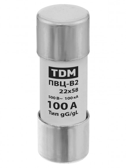 Плавкая вставка ПВЦ-В2 22х58 100А TDM