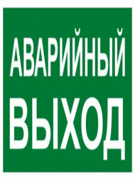 Знак металл E23 "Указатель запасного выхода" (150x300) фотолюминесцентный ГОСТ 12.4.026-2015 EKF PROxima
