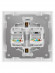 Розетка компьютерная двойная RJ45 белая "Лама" TDM