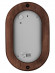 Светильник НПБ1202 венге овал с реш. 100Вт IP54 TDM