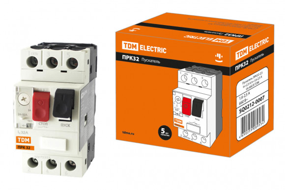 Пускатель ПРК32-2,5 In=2,5A Ir=1,6-2,5A Ue 660В TDM
