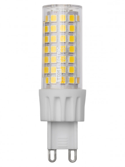 Лампа светодиодная G9-9 Вт-230 В-4000 К, SMD, 21,5x70,5 мм TDM Лампа светодиодная G9-9 Вт-230 В-4000 К, SMD, 21,5x70,5 мм TDM