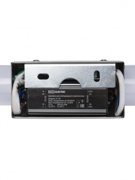 Светильник LED CH-П 6Вт, 4000 К, IP44, Камбрия-1, хром TDM Светильник LED CH-П 6Вт, 4000 К, IP44, Камбрия-1, хром TDM