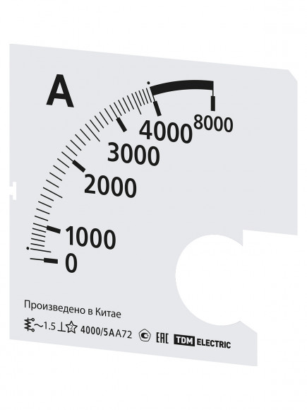 Шкала Ш72 4000/5А-1,5 (для А72 Х/5А) TDM