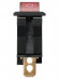 Выключатель клавишный KCD3-101N/B 250В AC/DC, 1P, 15А, (3с), ON-OFF, черный корпус, красная клавиша с LED подсветкой TDM