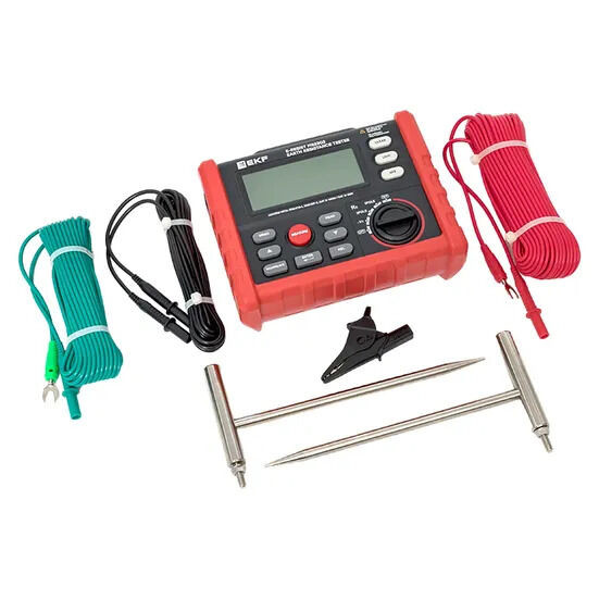 Измеритель сопротивления заземления цифровой E-Resist MS2302 EKF Professional
