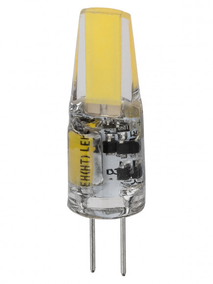 Лампа светодиодная G4-1,5 Вт-AC/DC 12 В-4000 К, COB, 9,5х36 мм TDM