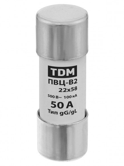 Плавкая вставка ПВЦ-В2 22х58 50А TDM