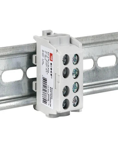Клемма распределительная КСР с двойным винтом 2x25/2x16 серая EKF PROxima